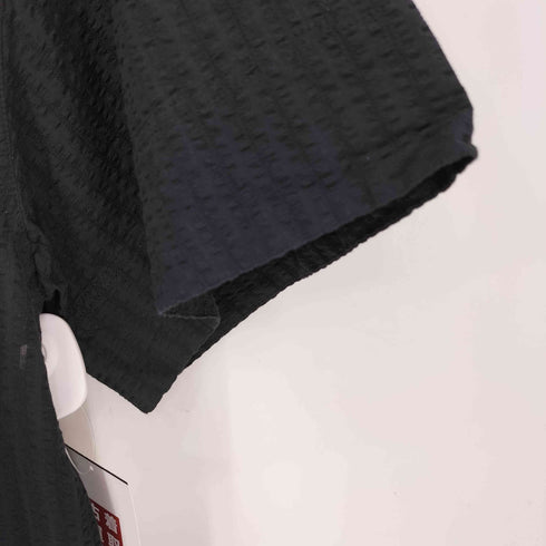ビューティーアンドユースユナイテッドアローズ BEAUTY & YOUTH UNITED ARROWS コットンサッカー フロントボタン 5分袖 ブラウス -ウォッシャブル- レディース