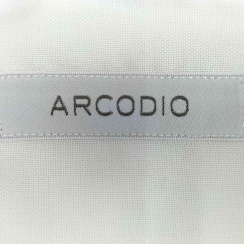 アルコディオ ARCODIO コットン ブロード ワイドカラー シャツ メンズ 42