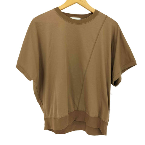 シップス SHIPS assiette サイロプレミアム 交編天竺 アシンメトリー デザイン Tシャツ レディース JPN:1