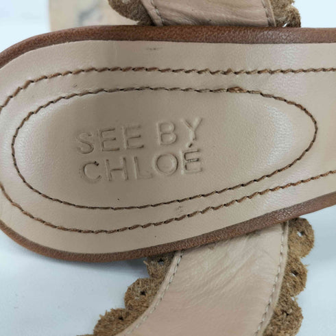 シーバイクロエ SEE BY CHLOE ヒール ストラップレザーサンダル レディース