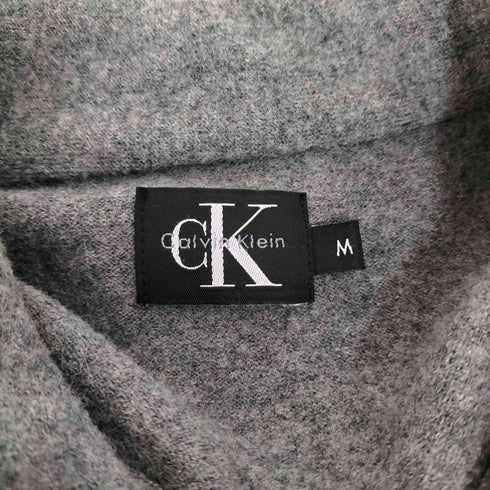 カルバンクライン CALVIN KLEIN ウール ポケット 比翼 ジップシャツ メンズ import:M