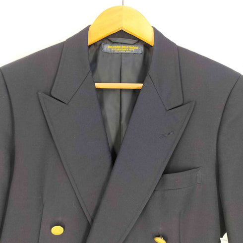 ブルックスブラザーズ BROOKS BROTHERS 紺ブレ 金ボタン ダブルブレスト ウール テーラードジャケット メンズ 90YA5