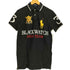 ポロラルフローレン POLO RALPH LAUREN CUSTOM FIT エンブレム ビックボニー 刺繍 BLACK WATCH ナンバリング3 半袖 ゲームシャツ メンズ import:S