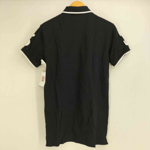 ポロラルフローレン POLO RALPH LAUREN CUSTOM FIT エンブレム ビックボニー 刺繍 BLACK WATCH ナンバリング3 半袖 ゲームシャツ メンズ import:S