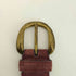 イヴサンローラン Yves Saint Laurent 90S どんぐりモチーフ スエードレザーベルト レディース 80-95