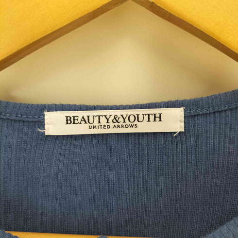 ビューティーアンドユースユナイテッドアローズ BEAUTY & YOUTH UNITED ARROWS 24SS フェイクパールスナップボタン リブカーディガン レディース