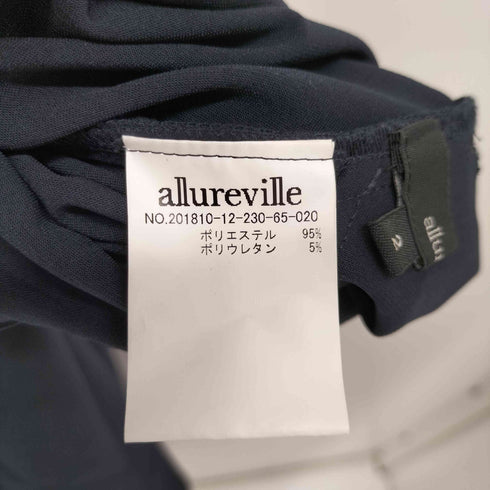 アルアバイル allureville ベルテッド1タックワイドスラックス レディース JPN:2