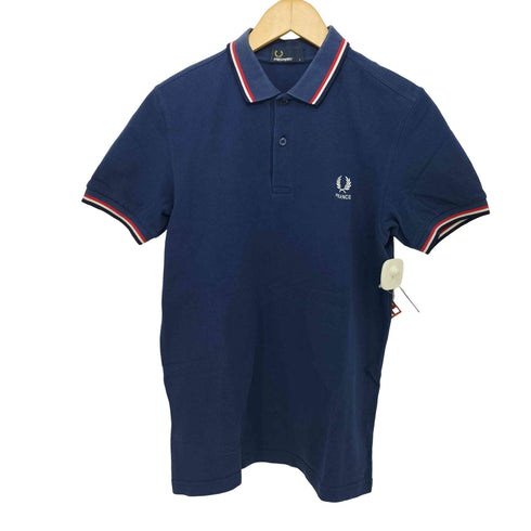 フレッドペリー FRED PERRY ワンポイント刺繍鹿の子ポロシャツ メンズ S