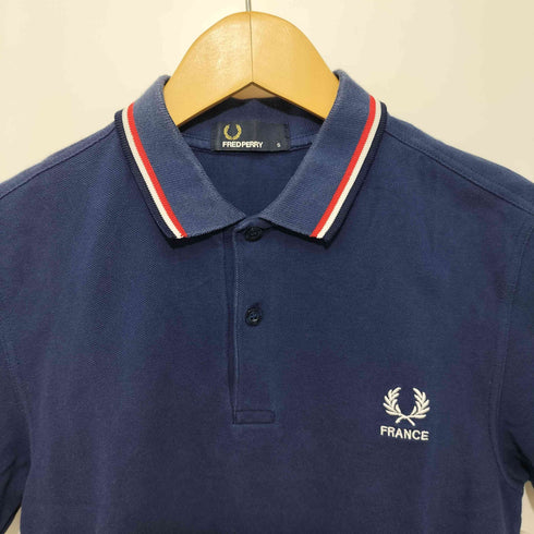 フレッドペリー FRED PERRY ワンポイント刺繍鹿の子ポロシャツ メンズ S