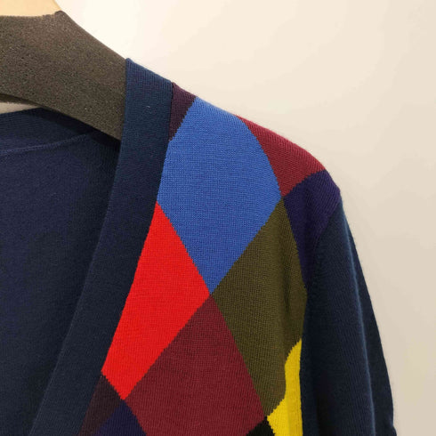 ピーエスポールスミス PS Paul Smith マルチカラーデザインカーディガン メンズ M