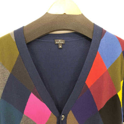 ピーエスポールスミス PS Paul Smith マルチカラーデザインカーディガン メンズ M
