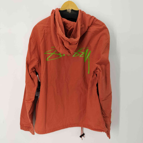 ステューシー Stussy RIPSTOP PULLOVER バックプリントアノラックパーカー メンズ import:M