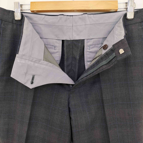azabu tailor 千鳥格子 テーパードスラックス メンズ 085