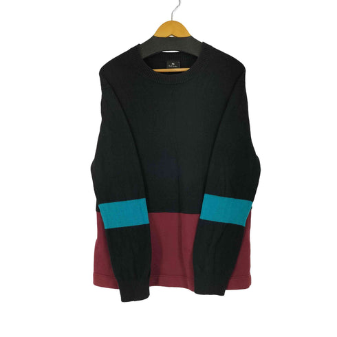 ピーエスポールスミス PS Paul Smith マルチカラー スウェット切替 ニット メンズ JPN:L