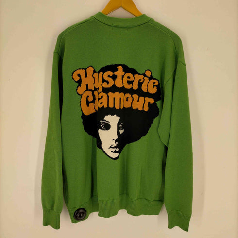 ヒステリックグラマー HYSTERIC GLAMOUR AFRO GIRL編込カーディガン メンズ JPN:L