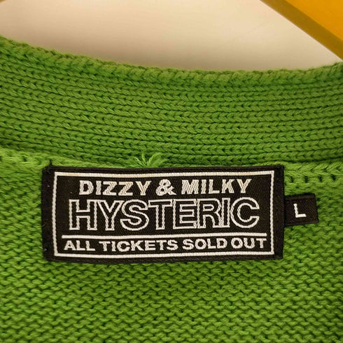 ヒステリックグラマー HYSTERIC GLAMOUR AFRO GIRL編込カーディガン メンズ JPN:L