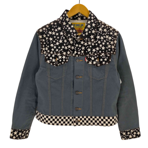 ヒステリックグラマー HYSTERIC GLAMOUR 3PATTERN MIX スクラッチジャケット レディース JPN:M