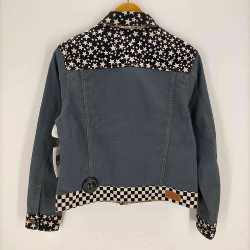 ヒステリックグラマー HYSTERIC GLAMOUR 3PATTERN MIX スクラッチジャケット レディース JPN:M