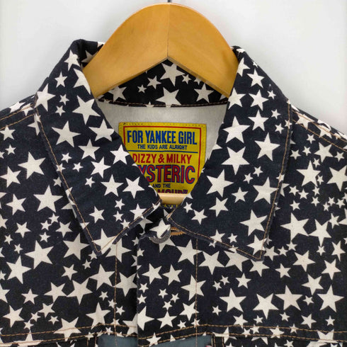 ヒステリックグラマー HYSTERIC GLAMOUR 3PATTERN MIX スクラッチジャケット レディース JPN:M