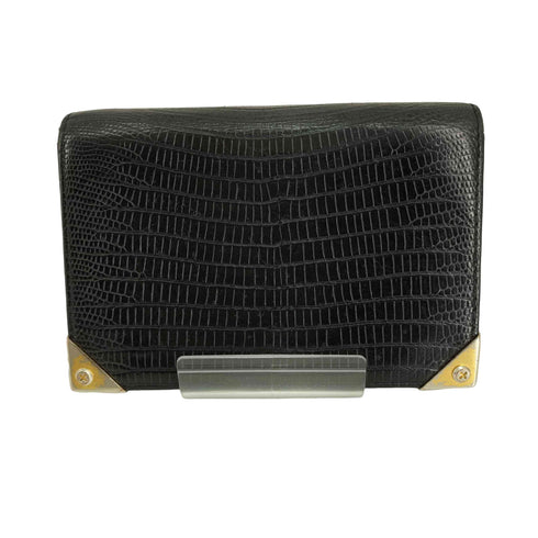 アレキサンダーワン Alexander Wang クロコ型押し 二つ折り財布 メンズ