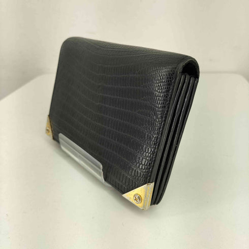 アレキサンダーワン Alexander Wang クロコ型押し 二つ折り財布 メンズ