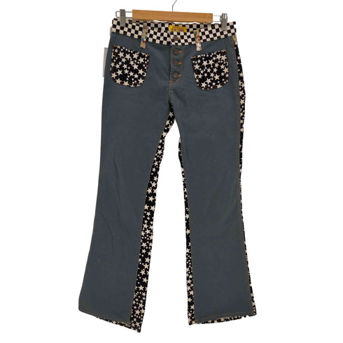 ヒステリックグラマー HYSTERIC GLAMOUR 3PATTERN MIX スクラッチフレアパンツ レディース 27