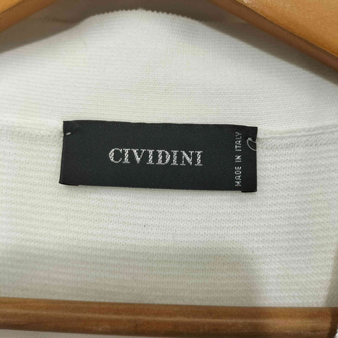 チヴィディーニ CIVIDINI イタリア製 コットン アシンメトリーカーディガン レディース EUR:40