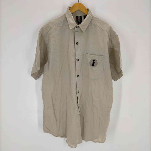 インド製 パッチデザインシャツ メンズ import:L
