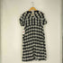 トリココムデギャルソン tricot COMME des GARCONS シワ加工 バンドカラー チェック シルクブレンド ワンピース レディース JPN:S
