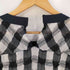 トリココムデギャルソン tricot COMME des GARCONS シワ加工 バンドカラー チェック シルクブレンド ワンピース レディース JPN:S