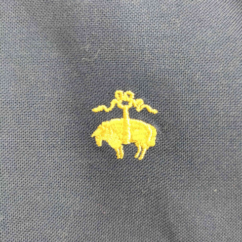 ブルックスブラザーズ BROOKS BROTHERS REGENT FIT ロゴ刺繍 コットン100 ゴールデンフリース ボタンダウン シャツ メンズ import:M