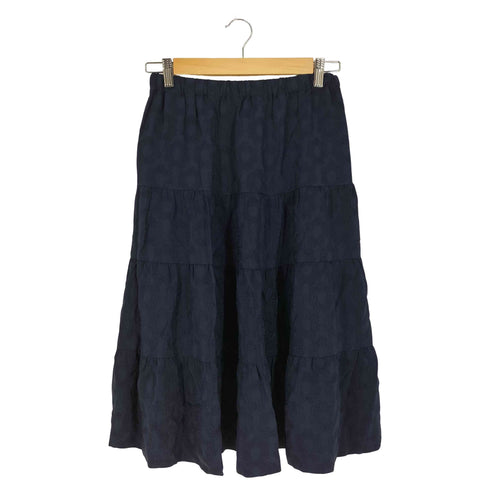 トリココムデギャルソン tricot COMME des GARCONS 花柄 ギャザー フレアスカート レディース