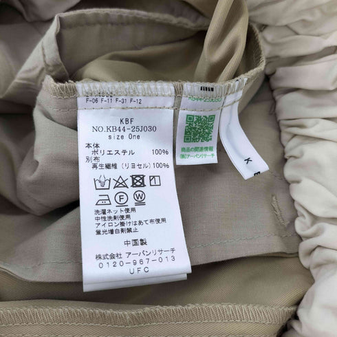 ケイビーエフ KBF 24SS ウエスト ドロスト レイヤード スカート レディース ONE SIZE