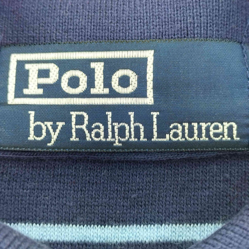 ポロバイラルフローレン Polo by RALPH LAUREN ボーダー ポニー刺繍 ポロシャツ メンズ import:L