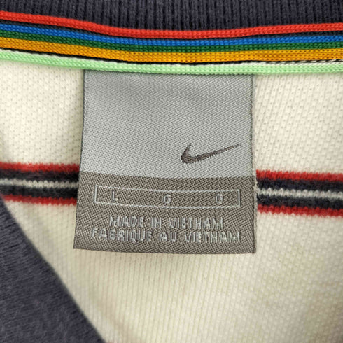 ナイキ NIKE 00s グレータグ ボーダー 半袖 ポロシャツ メンズ import:L