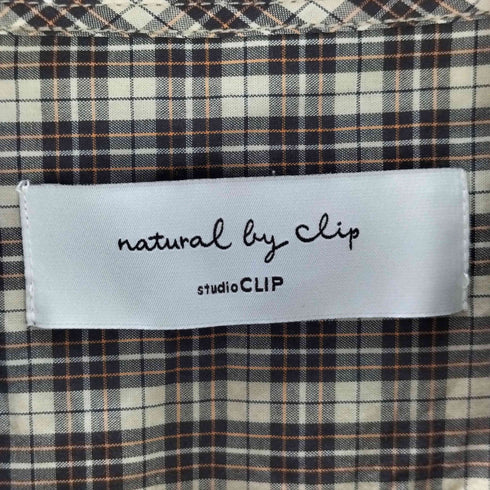 Natural by Clip ポプリンフリルカラーワンピース レディース FREE