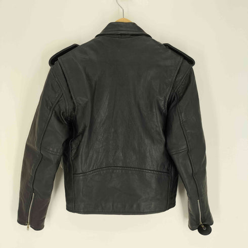 YKK ジップ 中綿 本革 レザー ダブル ライダース ジャケット メンズ
