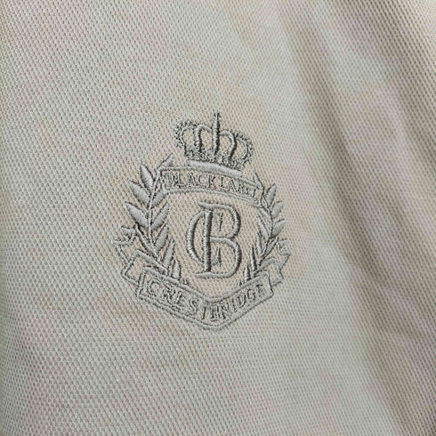 ブラックレーベルクレストブリッジ BLACK LABEL CRESTBRIDGE 襟ノバチェック エンブレムロゴ刺繍 半袖 ポロシャツ メンズ JPN:L