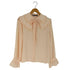 ザラ ZARA フリル リボン ブラウス レディース import:M