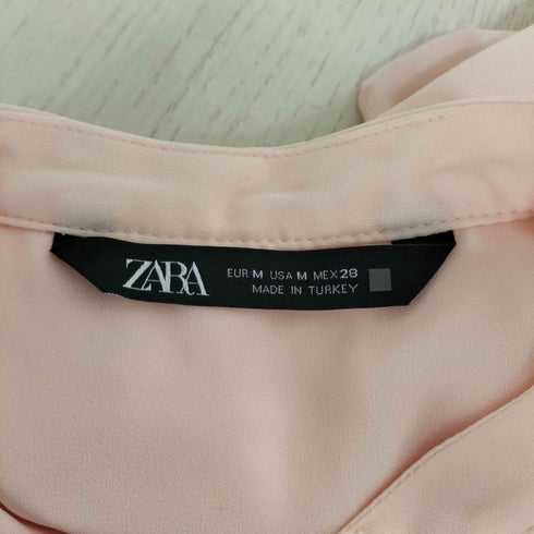ザラ ZARA フリル リボン ブラウス レディース import:M