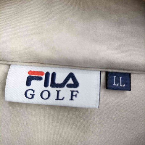 フィラ ゴルフ FILA GOLF エンブレム ナンバリング18 刺繍 ハーフジップ ゴルフウェア メンズ LL