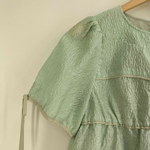 レイビームス Ray BEAMS 24ss パフスリーブ ティアード ミニ ワンピース レディース 1