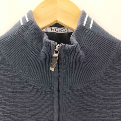 ボスヒューゴボス BOSS HUGO BOSS ロゴプリント ハーフジップニットセーター メンズ import:L