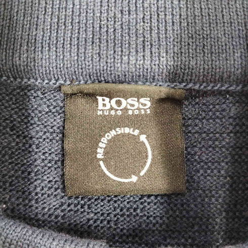 ボスヒューゴボス BOSS HUGO BOSS ロゴプリント ハーフジップニットセーター メンズ import:L