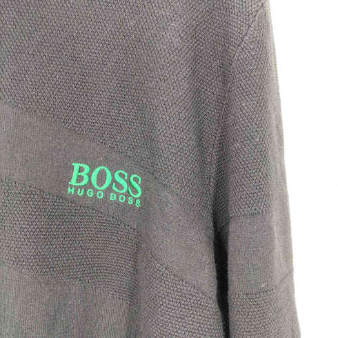 ボスヒューゴボス BOSS HUGO BOSS ロゴプリント ハーフジップニットセーター メンズ import:L
