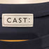 キャストコロン CAST: フリルドッキング ノースリーブクルーックTシャツ レディース JPN:M