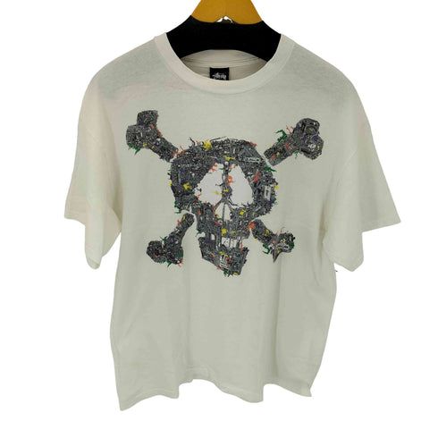 ステューシー Stussy スカル クロス 両面プリントS/S Tシャツ メンズ JPN:L