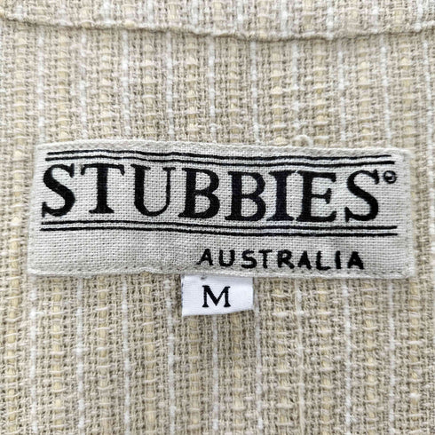 フメイ stubbies コットンリネン ストライプベスト メンズ import:M