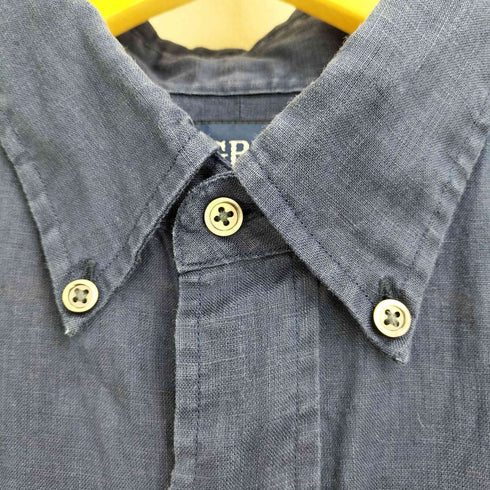 ジムフレックス GYMPHLEX GP FRENCH LINEN リネン100 ボタンダウンシャツ メンズ JPN:L