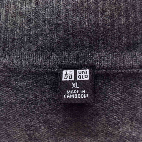 ユニクロ UNIQLO カシミヤタートルネックセーター メンズ JPN:XL